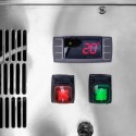 Witryna chłodnicza CLARA MINI S90 Inox - panel sterowania z wyświetlaczem i przełącznikami
