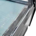 Witryna chłodnicza CLARA MINI S120 Inox - perforowany nawiew przy szklanej półce