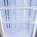 Witryna mroźnicza OLAF R62 - wnętrze z drucianymi półkami