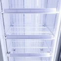 Witryna mroźnicza R62 White N - wnętrze z białymi półkami z drutu