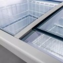 Zamrażarka skrzyniowa Mega-M OZI i250 NoFrost - szklana pokrywa i kosze druciane