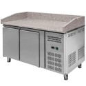 Stół chłodniczy do pizzy z granitowym blatem Mega-M STCH/VCH/140/70/R290/R/N