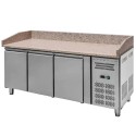 Stół chłodniczy do pizzy z granitowym blatem Mega-M STCH/VCH/180/70/R290/R/N
