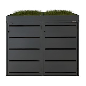 Zabudowa kosza z kwietnikiem na 2 kosze po 120l