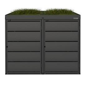 Zabudowa kosza z kwietnikiem na 2 kosze po 240l