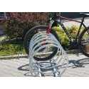 Stojak rowerowy VIRO MAX 250 cm - rower zaparkowany w spiralnym uchwycie