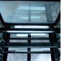 Witryna cukiernicza ELSA S90 black - oświetlenie LED i półki szklane od dołu