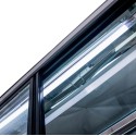 Witryna cukiernicza ELSA S120 black - oświetlenie LED i szklane drzwi przesuwne