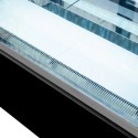 Witryna cukiernicza ELSA S120 black - szczelina nawiewu przy szklanej półce