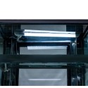 Witryna cukiernicza CLARA S60 black - oświetlenie LED nad półką szklaną