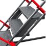 Drabina magazynowa przejezdna pomost magazynowy Mega-M H 102 cm 4 stopnie hamulec schodkowy kreuj swój biznes z Wyposażenie sklepów i instytucji  - Kreuj swój biznes z 4store.pl