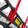 Drabina magazynowa przejezdna pomost magazynowy Mega-M H 102 cm 4 stopnie hamulec schodkowy kreuj swój biznes z Wyposażenie sklepów i instytucji  - Kreuj swój biznes z 4store.pl