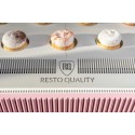 Witryna cukiernicza Dolce Visione Basic 700 BIANCO - ciastka na blacie, kratka wentylacyjna z logo