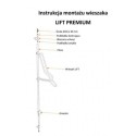 Wieszak na rowery Lift Premium-3 - instrukcja montażu z opisem części