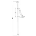 Wieszak na rowery Lift Premium-3 - rysunek techniczny z wymiarami