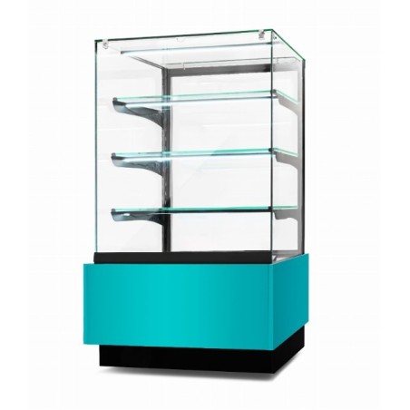 Witryna cukiernicza chłodnicza Dolce Visione Premium 700 | podświetlany cokół | 700x670x1300 mm