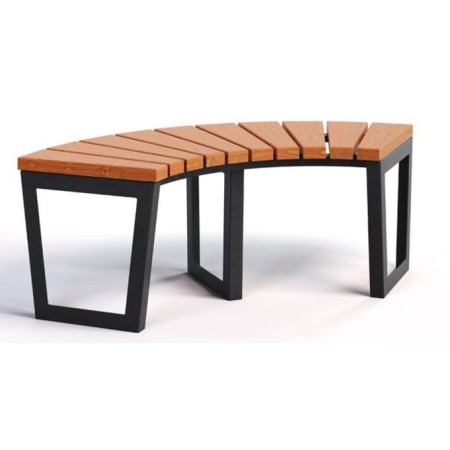 Ławka łukowa bez oparcia Malluk kreuj swój biznes z Wyposażenie sklepów i instytucji  - Kreuj swój biznes z 4store.pl