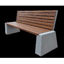 Ławka betonowa Betonita 164 z oparciem 180 cm