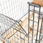 Gitterbox Kosz nadstawka na paletę Mega-M 80x120 cm z uchylna klapą na krótszym boku kreuj swój biznes z Wyposażenie sklepów i instytucji  - Kreuj swój biznes z 4store.pl