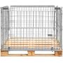 Gitterbox Kosz nadstawka na paletę Mega-M 120x80 cm otwierany obustronnie kreuj swój biznes z Wyposażenie sklepów i instytucji  - Kreuj swój biznes z 4store.pl