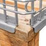 Gitterbox Kosz nadstawka na paletę Mega-M 120x80 cm otwierany obustronnie kreuj swój biznes z Wyposażenie sklepów i instytucji  - Kreuj swój biznes z 4store.pl
