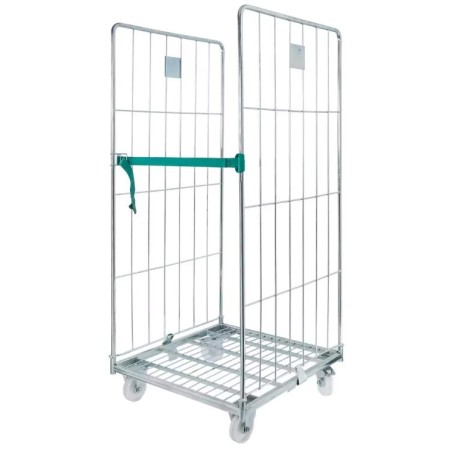 Rollkontener (rollcage, rollbox) wózek siatkowy transportowy Mega-M Universal dwie ściany ocynkowany kreuj swój biznes z Wyposażenie sklepów i instytucji  - Kreuj swój biznes z 4store.pl