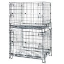 Pojemnik siatkowy Mega-M 125x105x98 cm - dwa pojemniki ustawione jeden na drugim