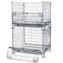 Pojemnik siatkowy gitterbox Mega-M 125x105x98 cm kosz metalowy składany kreuj swój biznes z Wyposażenie sklepów i instytucji  - Kreuj swój biznes z 4store.pl
