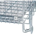 Pojemnik siatkowy Mega-M 125x105x98 cm - narożnik z nogą i połączeniem drutów