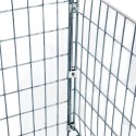 Pojemnik siatkowy Mega-M 125x105x98 cm - połączenie ścian siatkowych w narożniku