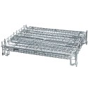 Pojemnik siatkowy Mega-M 125x105x98 cm - złożony kosz widok z góry