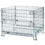 Pojemnik siatkowy gitterbox Mega-M 125x105x98 cm kosz metalowy składany kreuj swój biznes z Wyposażenie sklepów i instytucji  - Kreuj swój biznes z 4store.pl