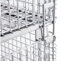 Pojemnik koszowy gitterbox składany 120x100x91 cm - zbliżenie na zaczep i wzmocnioną ramę