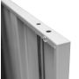 Szafa biurowa metalowa na dokumenty Mega-M pełne drzwi S-90 cm G-40 cm H-140 cm szara kreuj swój biznes z Wyposażenie sklepów i instytucji  - Kreuj swój biznes z 4store.pl