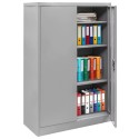 Szafa biurowa metalowa Mega-M 90x40x140 cm - otwarte drzwi, segregatory na półkach