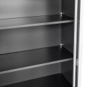 Szafa metalowa na akta Mega-M WENUS - wnętrze z regulowanymi półkami