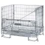 Pojemnik siatkowy gitterbox Mega-M 120x90x102 cm kosz metalowy składany kreuj swój biznes z Wyposażenie sklepów i instytucji  - Kreuj swój biznes z 4store.pl