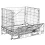 Pojemnik siatkowy gitterbox Mega-M 120x90x102 cm kosz metalowy składany kreuj swój biznes z Wyposażenie sklepów i instytucji  - Kreuj swój biznes z 4store.pl