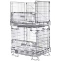 Pojemnik siatkowy Mega-M 120x90x102 cm - dwa ustawione jeden na drugim