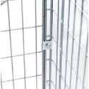 Pojemnik siatkowy Mega-M 120x90x102 cm - zbliżenie na zawias łączenia ścianek