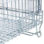 Pojemnik siatkowy gitterbox Mega-M 120x90x102 cm kosz metalowy składany kreuj swój biznes z Wyposażenie sklepów i instytucji  - Kreuj swój biznes z 4store.pl