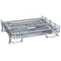 Pojemnik siatkowy Mega-M 120x90x102 cm - złożony kosz z góry pod kątem