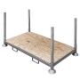 Manurack Duży Mega-M 202,5x118x31cm ocynk z podstawą ze sklejki kreuj swój biznes z Wyposażenie sklepów i instytucji  - Kreuj swój biznes z 4store.pl