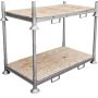 Manurack Duży Mega-M 202,5x118x31cm ocynk z podstawą ze sklejki kreuj swój biznes z Wyposażenie sklepów i instytucji  - Kreuj swój biznes z 4store.pl