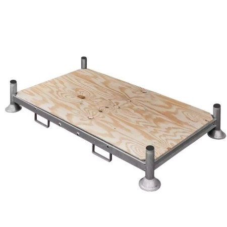 Manurack Duży Mega-M 202,5x118x31cm ocynk z podstawą ze sklejki kreuj swój biznes z Wyposażenie sklepów i instytucji  - Kreuj swój biznes z 4store.pl