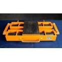 Platforma transportowa 6000R-08W 6T - widok z góry na rolki i uchwyt