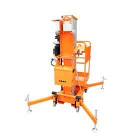 Podnośnik koszowy teleskopowy GTWY6-100, ulepszony, udźwig 125kg,wysokość podnoszenia 6M, DC z baterią