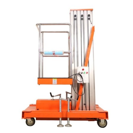 Podnośnik koszowy teleskopowy GTWY9-100, udźwig 125kg, wysokość podnoszenia 9M, DC z baterią kreuj swój biznes z Wyposażenie sklepów i instytucji  - Kreuj swój biznes z 4store.pl