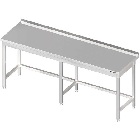 Stół przyścienny bez półki 2400x600x850 mm spawany Stalgast Sp. z o.o. Stoły nierdzewne - 4store.pl