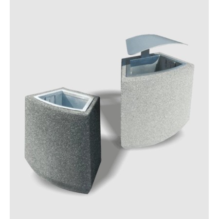 Kosz betonowy trapez 70L Betonita 140 kreuj swój biznes z Wyposażenie sklepów i instytucji  - Kreuj swój biznes z 4store.pl